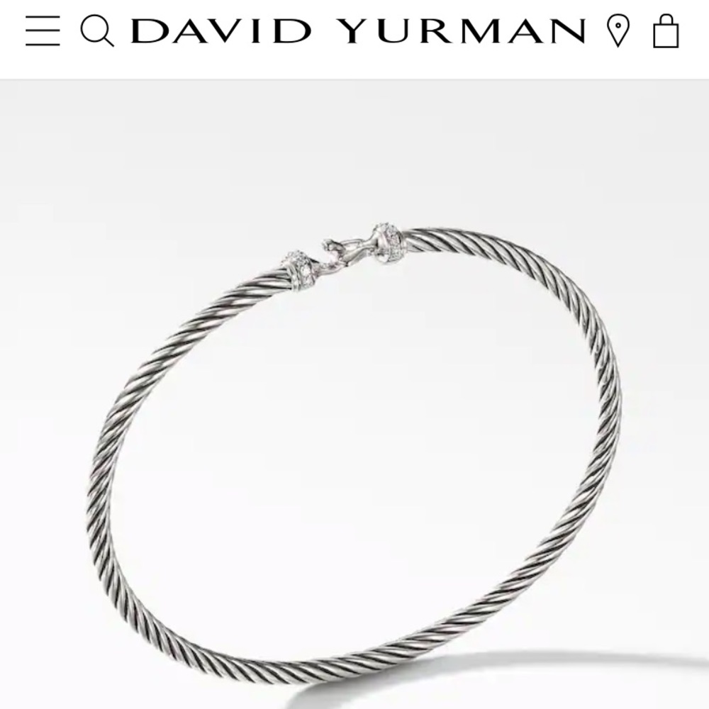 David Yurman Cable Buckle Bracelet with Diamonds